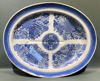 ANTIQUE EXPORT FITZHUGH MEAT PLATER