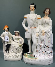 LARGE PRUSSIA ROYALTY STAFFORDSHIRE FIGURE LOT