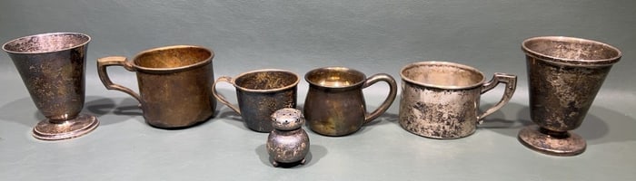 STERLING TROPHY & CUP LOT