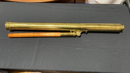 LARGE BRASS TELESCOPE