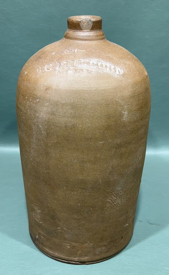 B. C. MILLBURN ALEXANDRIA, VA STONEWARE JUG (1 of 6)
