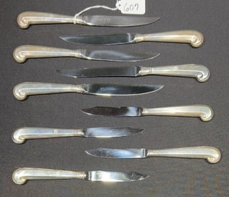 COLONIAL WILLIAMSBURG STERLING HANDLE KNIVES
