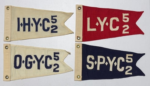 4-1952 BURGEE RACING FLAGS