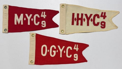 3-1949 BURGEE RACING FLAGS