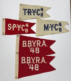 5-1948 BURGEE RACING FLAGS
