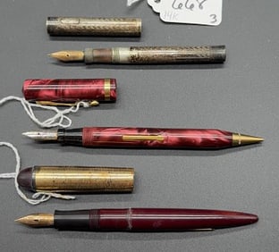 3 VINTAGE FOUNTAIN PENS