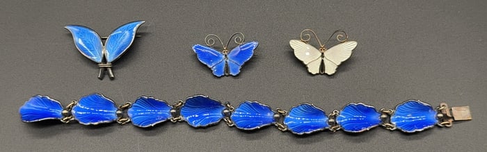 ENAMELED STERLING JEWELRY ~ NORWAY