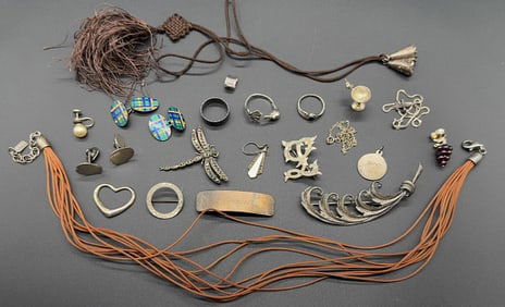 COLL. OF VARIOUS STERLING JEWELRY