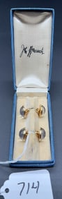 PAIR OF 14KT GOLD CUFFLINKS