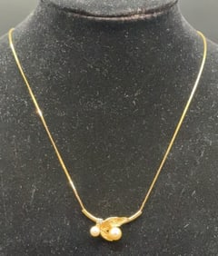 14KT GOLD NECKLACE W/PENDANT