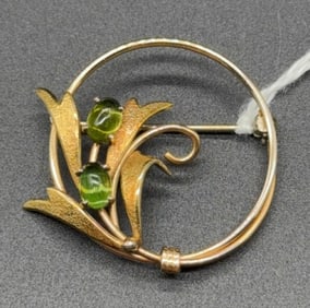10KT GOLD BROOCH