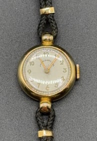 14KT GOLD JE CALDWELL LADIES WATCH