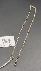 10KT GOLD WATCH FOB CHAIN