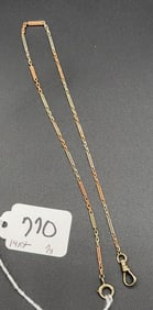 14 KT GOLD WATCH FOB CHAIN