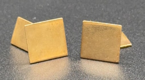 PAIR OF 14KT GOLD CUFFLINKS