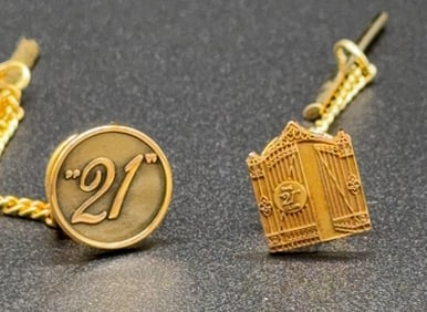 2 - 14KT GOLD PINS