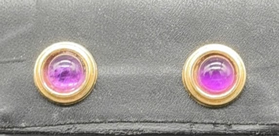 PAIR OF 14KT GOLD EARRINGS (1 of 4)