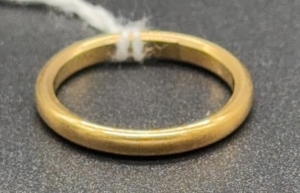 18KT YELLOW GOLD WEDDING BAND