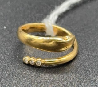 14KT YELLOW GOLD SNAKE RING