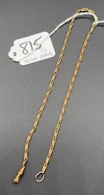 10KT (TESTED) GOLD WATCH FOB CHAIN