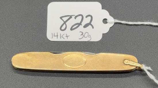 14KT YELLOW GOLD POCKET KNIFE (1 of 3)