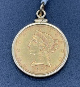 1901 S $5 GOLD COIN