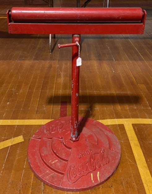 COCA-COLA CAST IRON LOLLIPOP SIGN BASE (1 of 3)