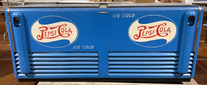 PEPSI COLA DOUBLE DOOR TOP LOADED COOLER