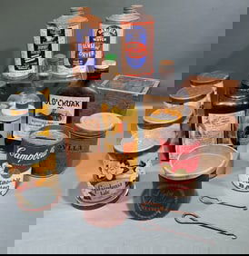 COLLECTION OF VINTAGE ADVERTISING TINS & BOTTLES