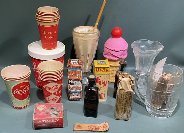 HIRES EXTRACT ROOT BEER BOTTLES & SODA SHOP LOT (1 of 10)