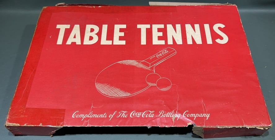 COCA-COLA TABLE TENNIS SET IN THE ORIGINAL BOX (1 of 5)