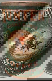 HUNTER COFFEE ADVERTISING TIN ~ BALTIMORE MD