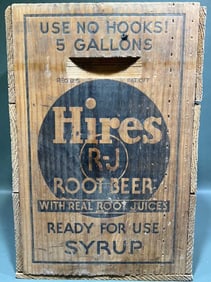 HIRES ROOTBEER 5 GALLON ADVERTISING CRATE