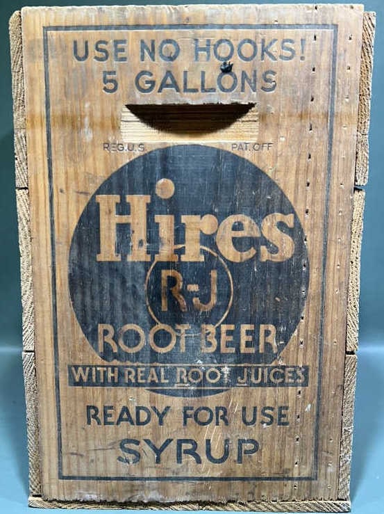 HIRES ROOTBEER 5 GALLON ADVERTISING CRATE (1 of 4)