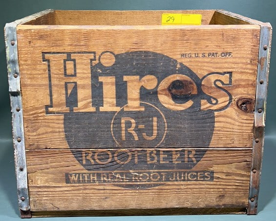HIRES ADVERTISING WOODEN CRATE (1 of 4)