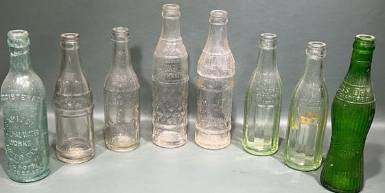COLL OF VARIOUS VINTAGE DELAWARE SODA BOTTLES