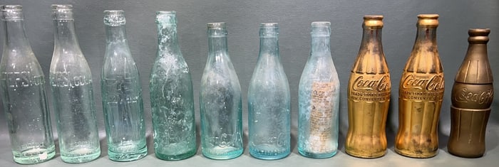 COLLECTION OF EARLY COCA-COLA / PEPSI BOTTLES