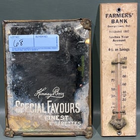 GEORGETOWN DE ADVERTISING THERMOMETER & MIRROR