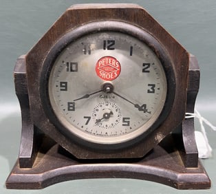 PETERS SHOES ADVERTISING CLOCK BY GILBERT