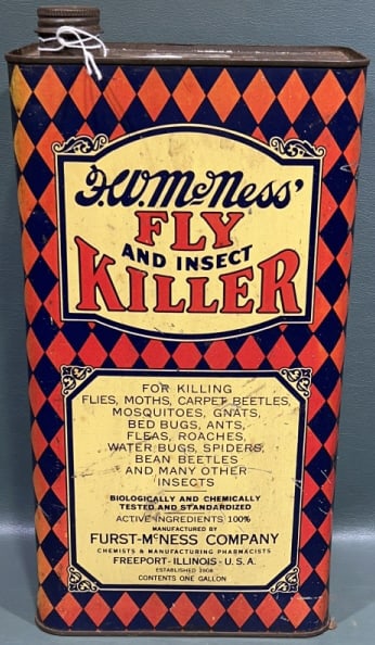 ANT. MCNESS FLY & INSECT KILLER ADVERTISING TIN (1 of 4)