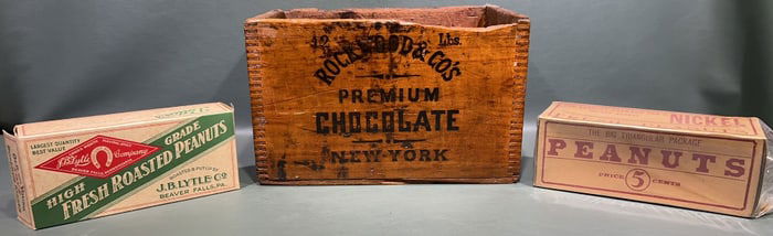 ROCKWOOD PREMIUM CHOCOLATE ADVERTISING BOX &