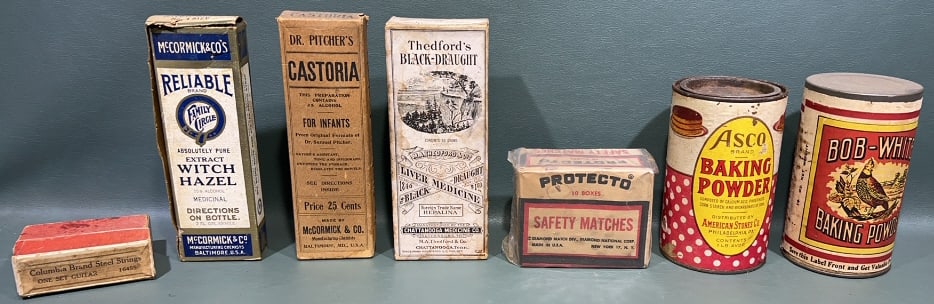 ADVERTISING BOTTLES, TINS, & BOXES (1 of 6)