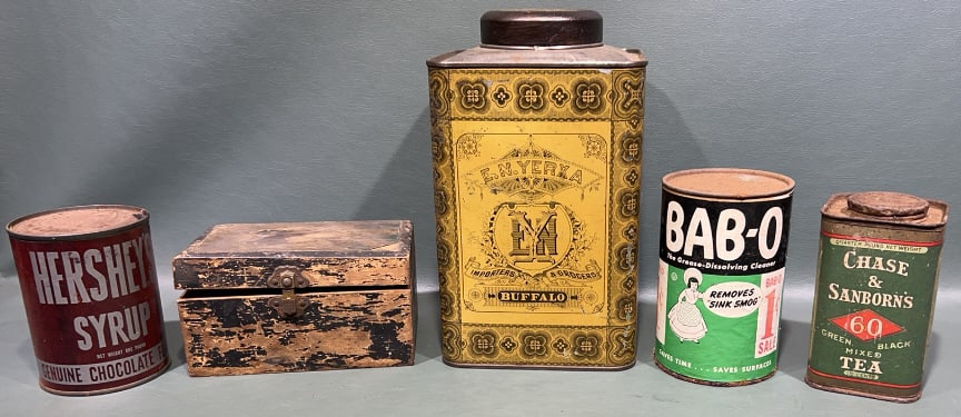 VARIOUS VINTAGE ADVERTISING TINS (1 of 8)