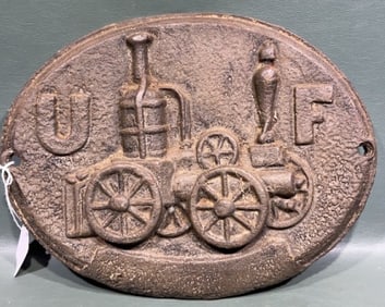 CAST IRON UNITED FIREMANS INS. CO FIRE MARKER