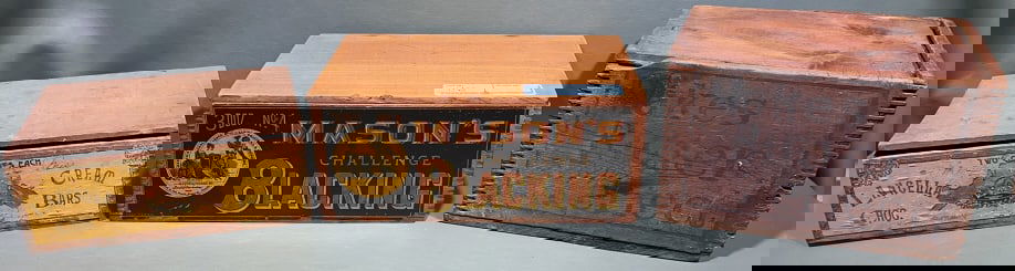 3 VINTAGE VARIOUS ADVERTISING BOXES (1 of 16)