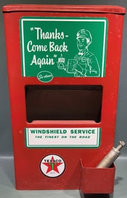 TEXACO WINDSHIELD SERVICE & TOWEL DISPENSER