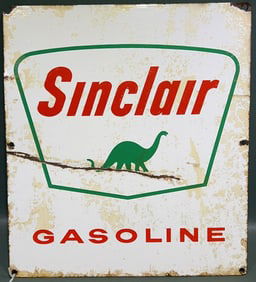 SINCLAIR METAL GASOLINE ADVERTISING SIGN