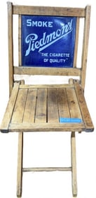 PIEDMONT CIGARETTES ADVERTISING FOLDING CHAIR