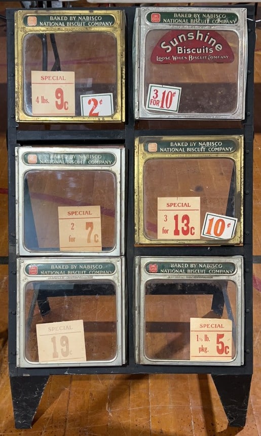 ANTIQUE NABISCO BISCUIT CABINET (1 of 6)