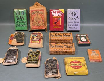 COLLECTION OF ADVERTISING TOBACCO PACKAGES